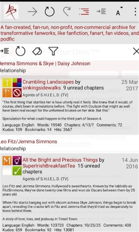 AO3小说安卓免费版图1