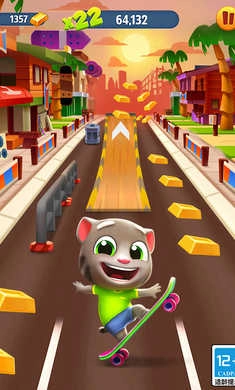 汤姆猫跑酷万圣节游戏正版图2