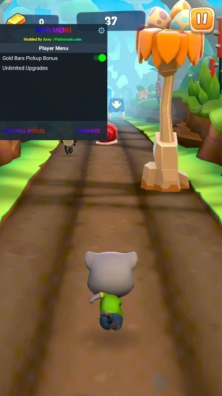talkingtomgoldrun2指汤姆猫跑酷2游戏绿色版图1
