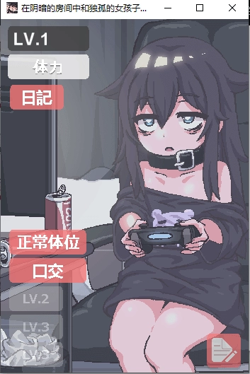 在阴暗的房间中和独孤的女孩子的物语图3